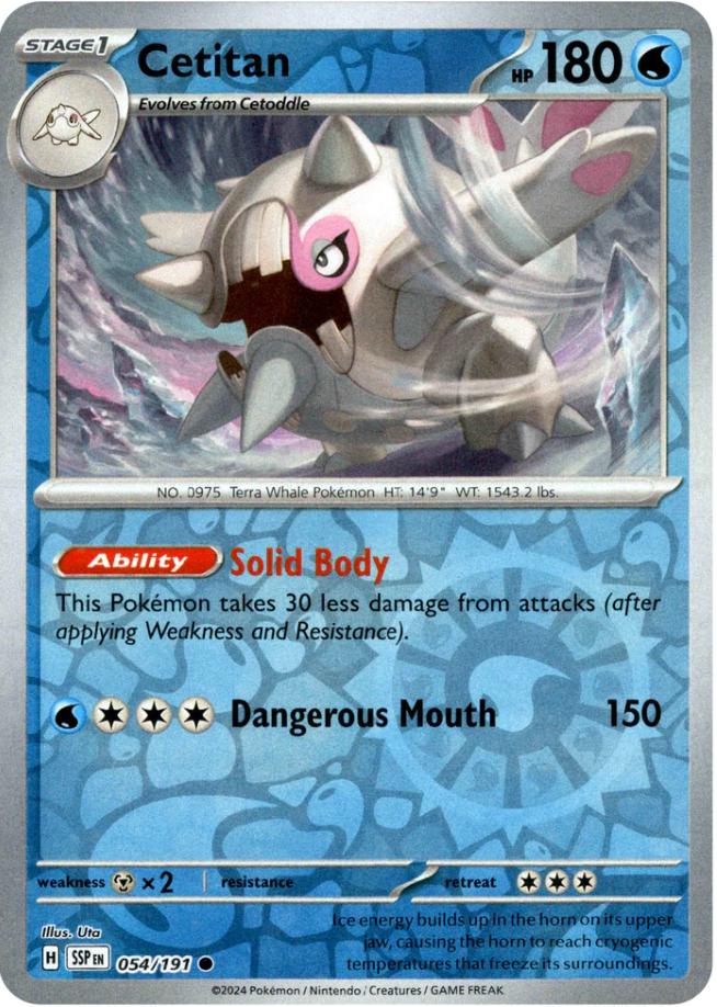 Cetitan - 054/191 [054/191] - SV08: Surging Sparks (SSP) - Reverse Holofoil
