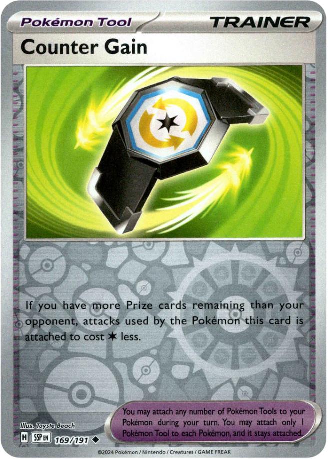 Counter Gain [169/191] - SV08: Surging Sparks (SSP) - Reverse Holofoil