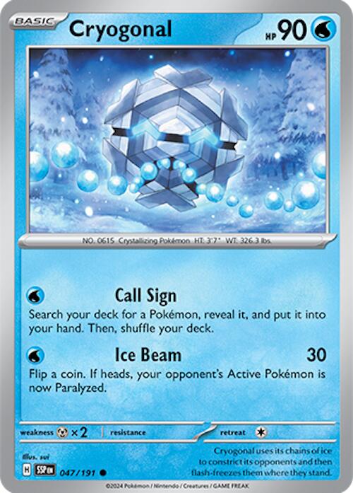 Cryogonal [047/191] - SV08: Surging Sparks (SSP) - Reverse Holofoil