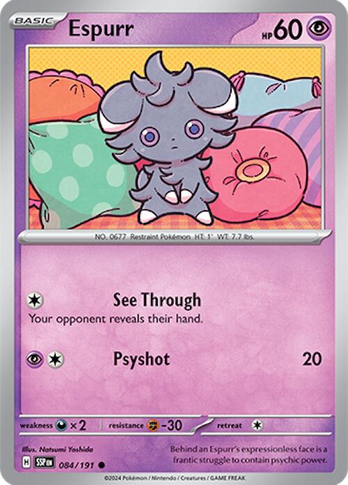 Espurr [084/191] - SV08: Surging Sparks (SSP) - Reverse Holofoil