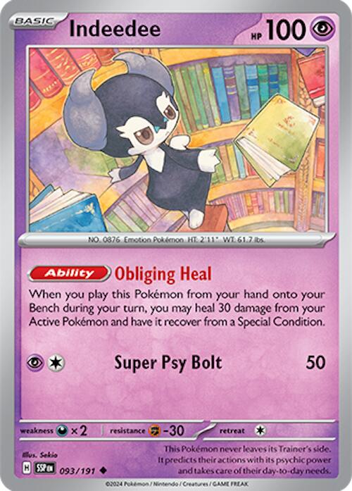 Indeedee [093/191] - SV08: Surging Sparks (SSP) - Reverse Holofoil