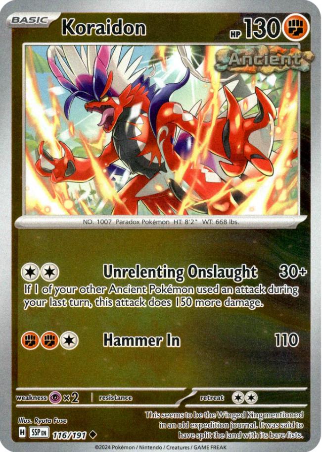 Koraidon [116/191] - SV08: Surging Sparks (SSP) - Reverse Holofoil