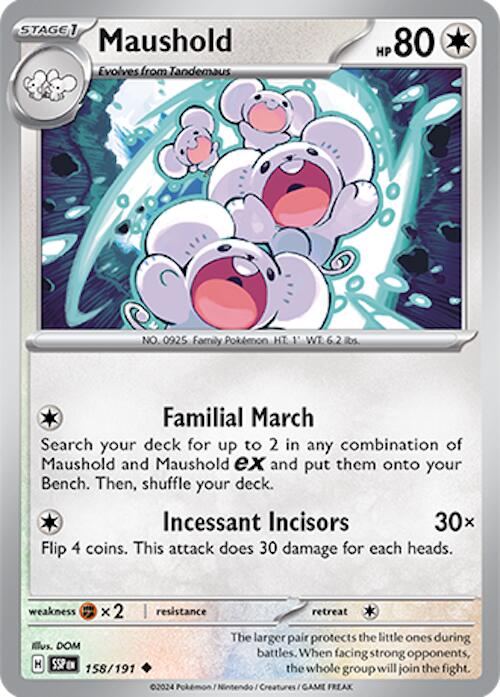 Maushold [158/191] - SV08: Surging Sparks (SSP) - Reverse Holofoil