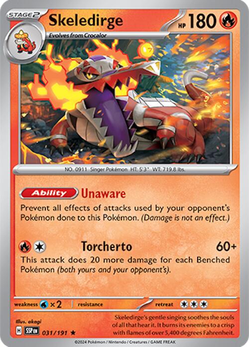 Skeledirge [031/191] - SV08: Surging Sparks (SSP) - Holofoil