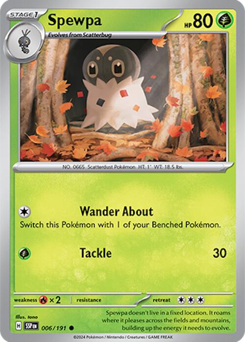 Spewpa [006/191] - SV08: Surging Sparks (SSP) - Reverse Holofoil