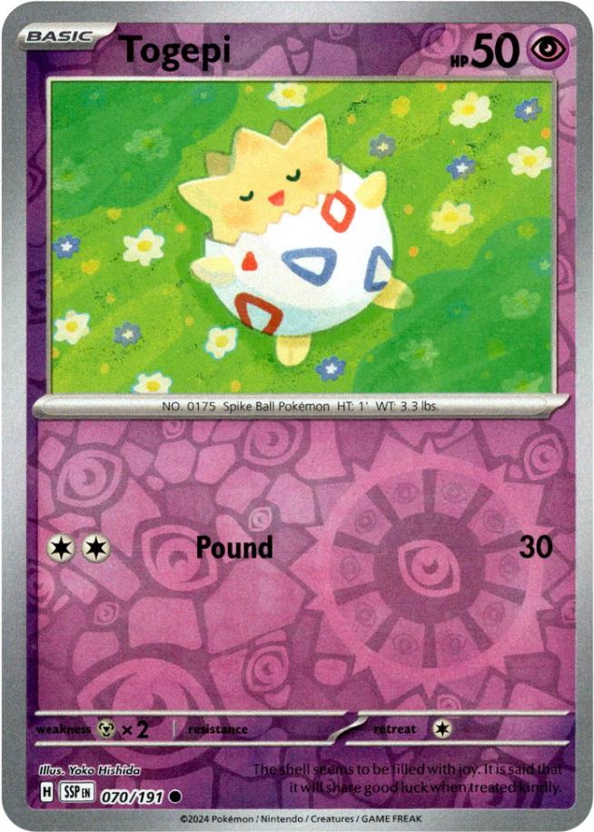 Togepi [070/191] - SV08: Surging Sparks (SSP) - Reverse Holofoil