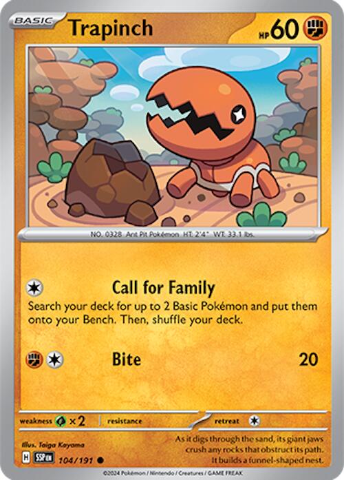 Trapinch [104/191] - SV08: Surging Sparks (SSP)