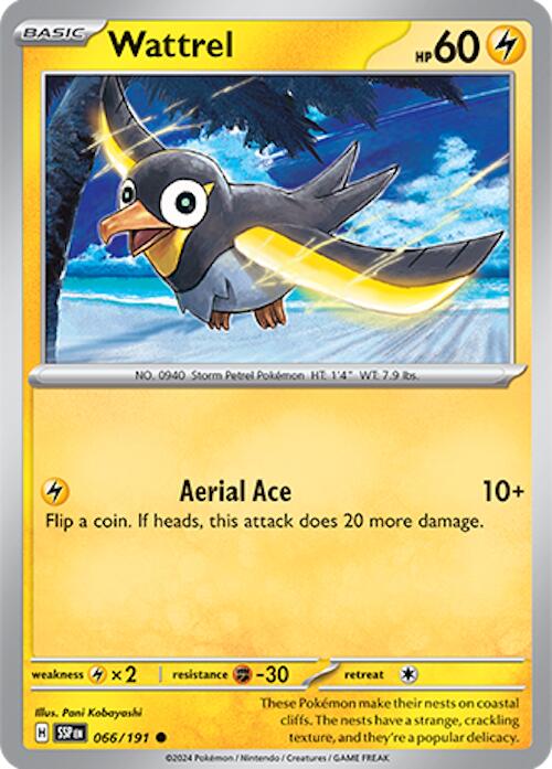 Wattrel [066/191] - SV08: Surging Sparks (SSP) - Reverse Holofoil