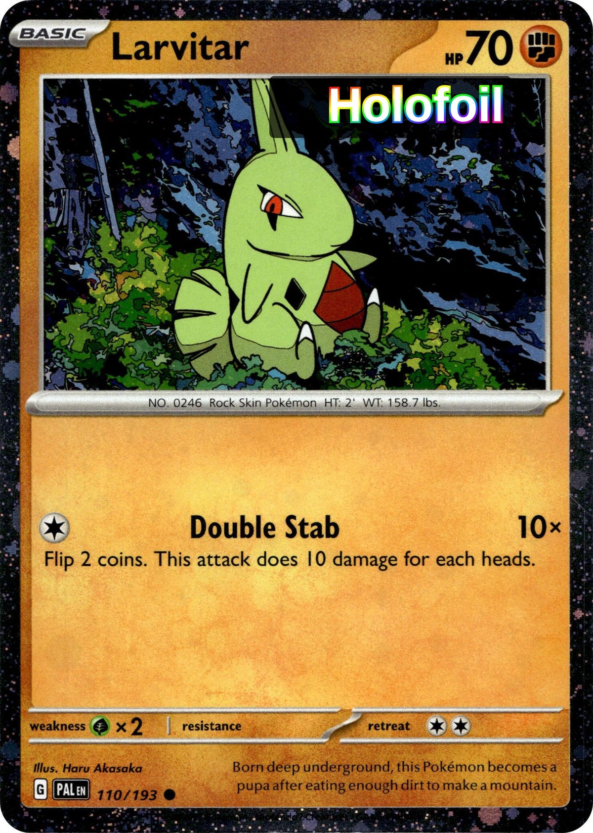 Larvitar - 110/193 (Cosmo Foil)
