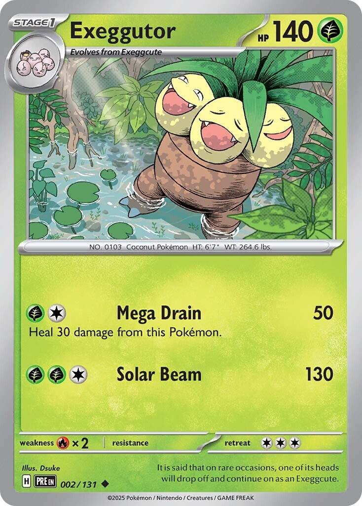 Exeggutor [002/131] - SV: Prismatic Evolutions (PRE) - Reverse Holofoil