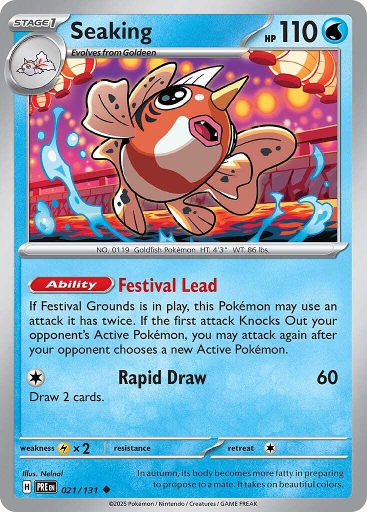 Seaking [021/131] - SV: Prismatic Evolutions (PRE) - Reverse Holofoil
