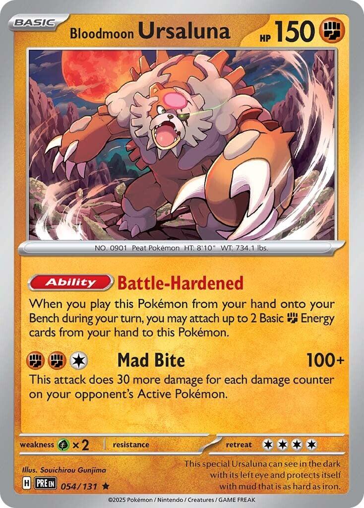 Bloodmoon Ursaluna [054/131] - SV: Prismatic Evolutions (PRE) - Reverse Holofoil