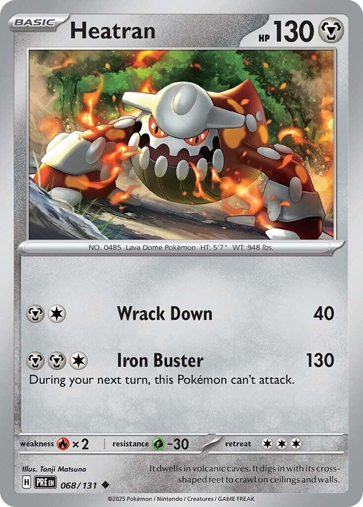 Heatran [068/131] - SV: Prismatic Evolutions (PRE) - Reverse Holofoil