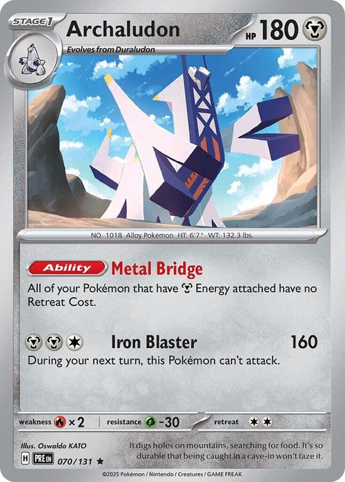 Archaludon [070/131] - SV: Prismatic Evolutions (PRE) - Reverse Holofoil