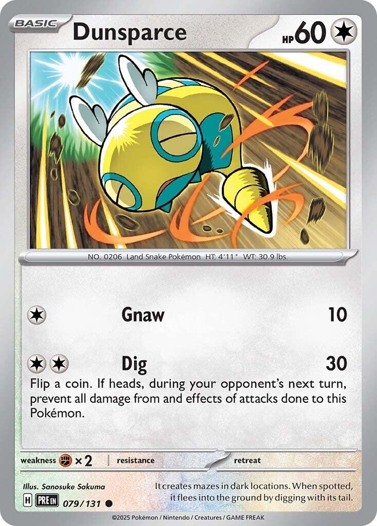 Dunsparce [079/131] - SV: Prismatic Evolutions (PRE) - Reverse Holofoil