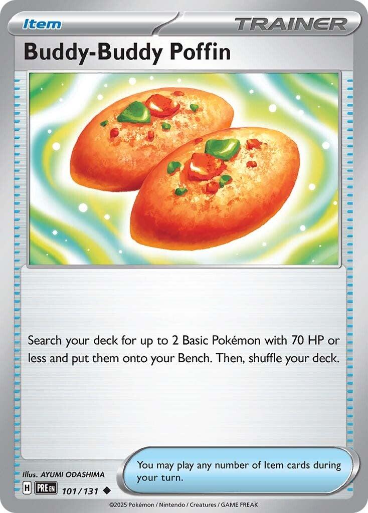 Buddy-Buddy Poffin [101/131] - SV: Prismatic Evolutions (PRE) - Reverse Holofoil