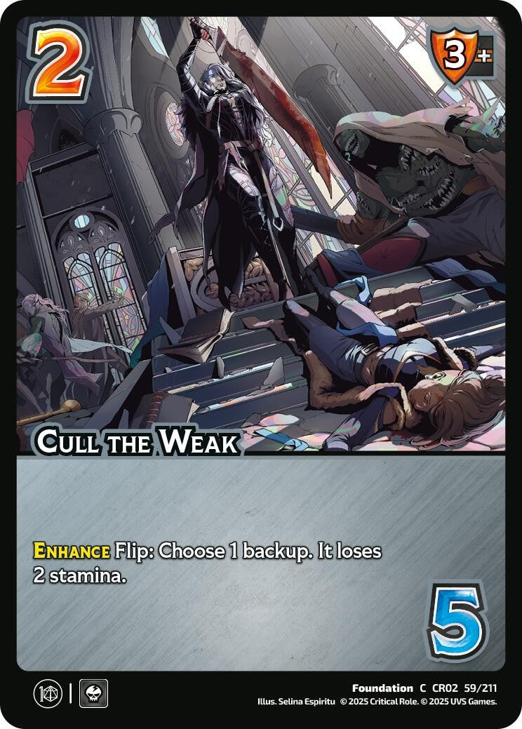 Cull the Weak
