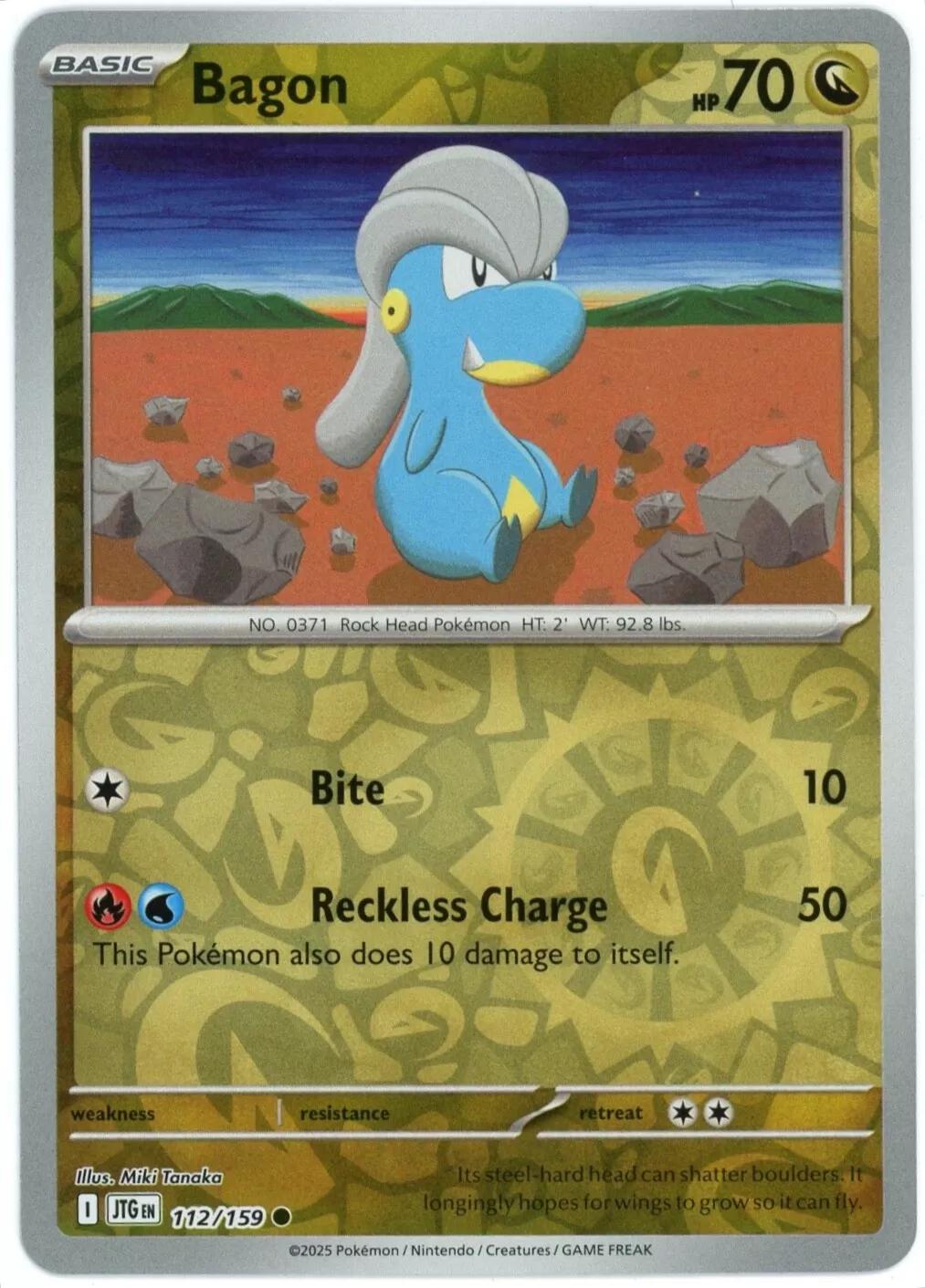 Bagon [112/159] - SV09: Journey Together (JTG) - Reverse Holofoil