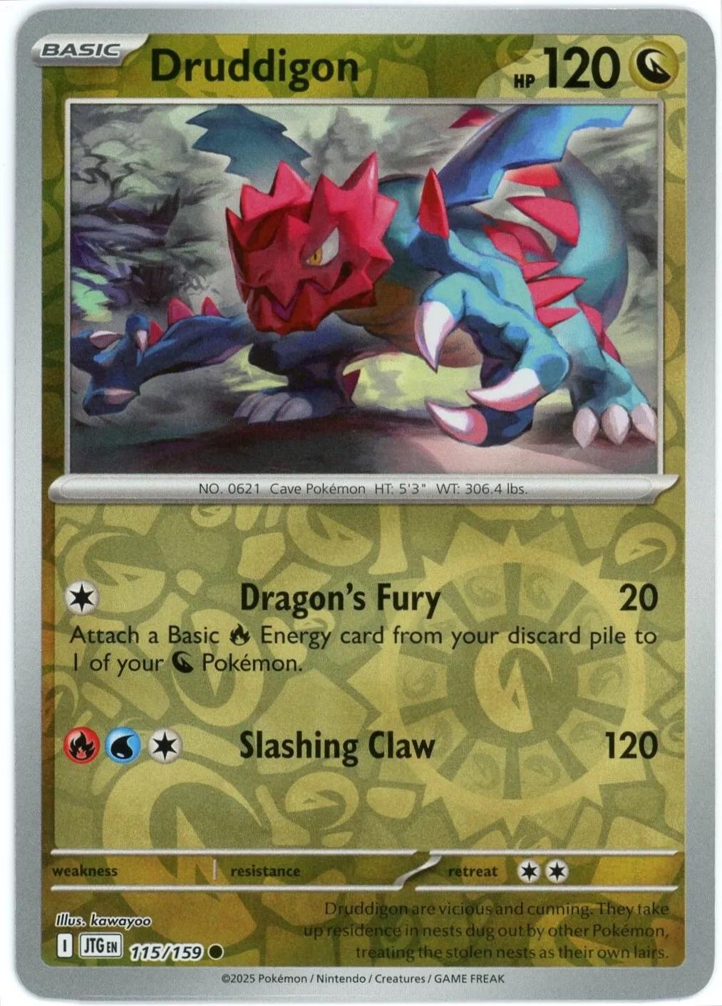 Druddigon [115/159] - SV09: Journey Together (JTG) - Reverse Holofoil