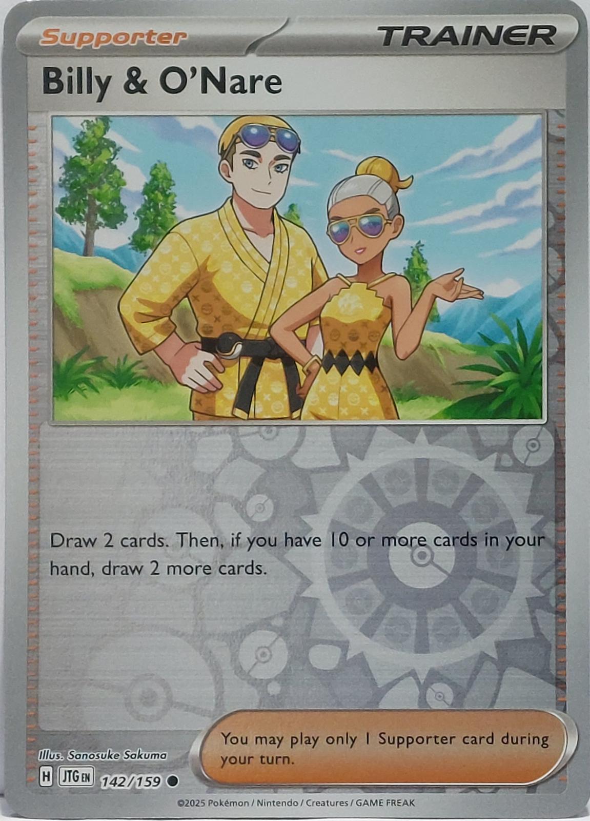 Billy & O'Nare [142/159] - SV09: Journey Together (JTG) - Reverse Holofoil