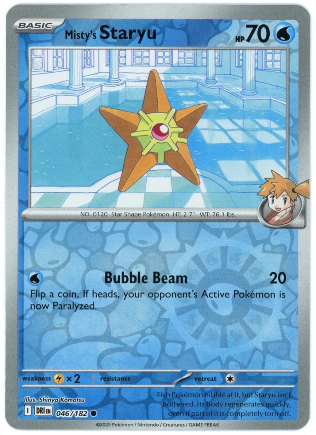 Misty's Staryu [046/182] - SV10: Destined Rivals (DRI) - Reverse Holofoil