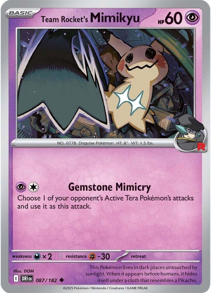Team Rocket's Mimikyu [087/182] - SV10: Destined Rivals (DRI)