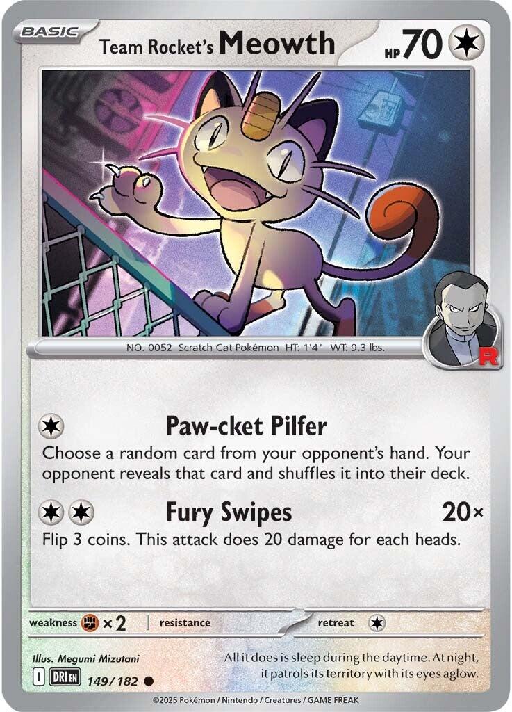 Team Rocket's Meowth [149/182] - SV10: Destined Rivals (DRI)