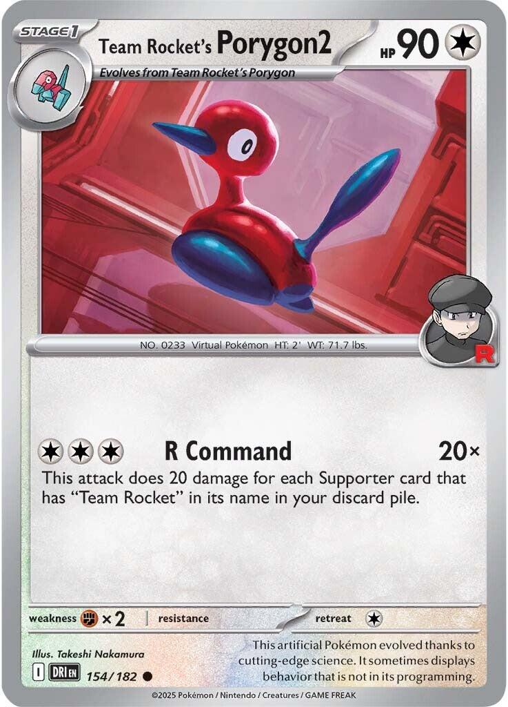 Team Rocket's Porygon2 [154/182] - SV10: Destined Rivals (DRI)