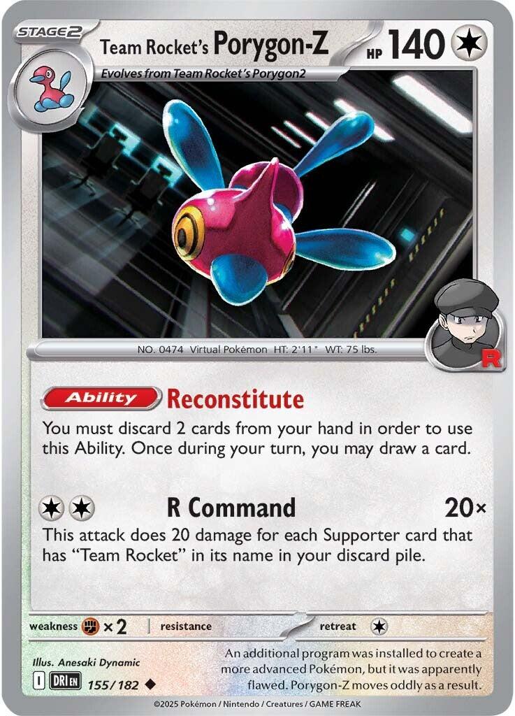 Team Rocket's Porygon-Z [155/182] - SV10: Destined Rivals (DRI)