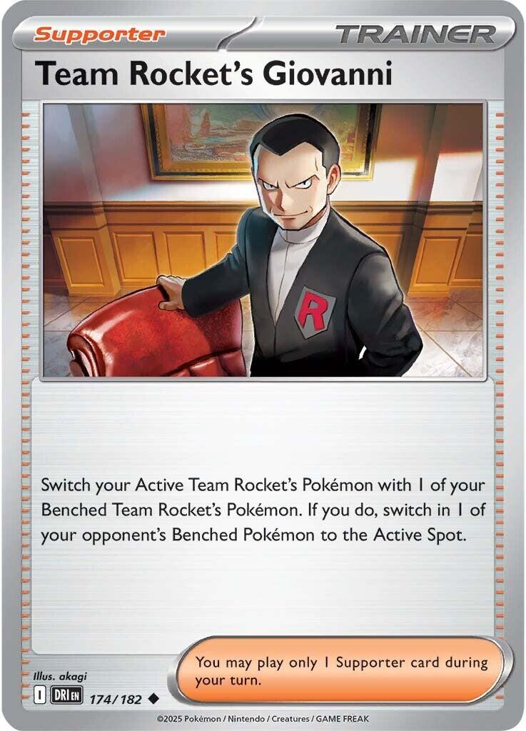 Team Rocket's Giovanni [174/182] - SV10: Destined Rivals (DRI) - Reverse Holofoil