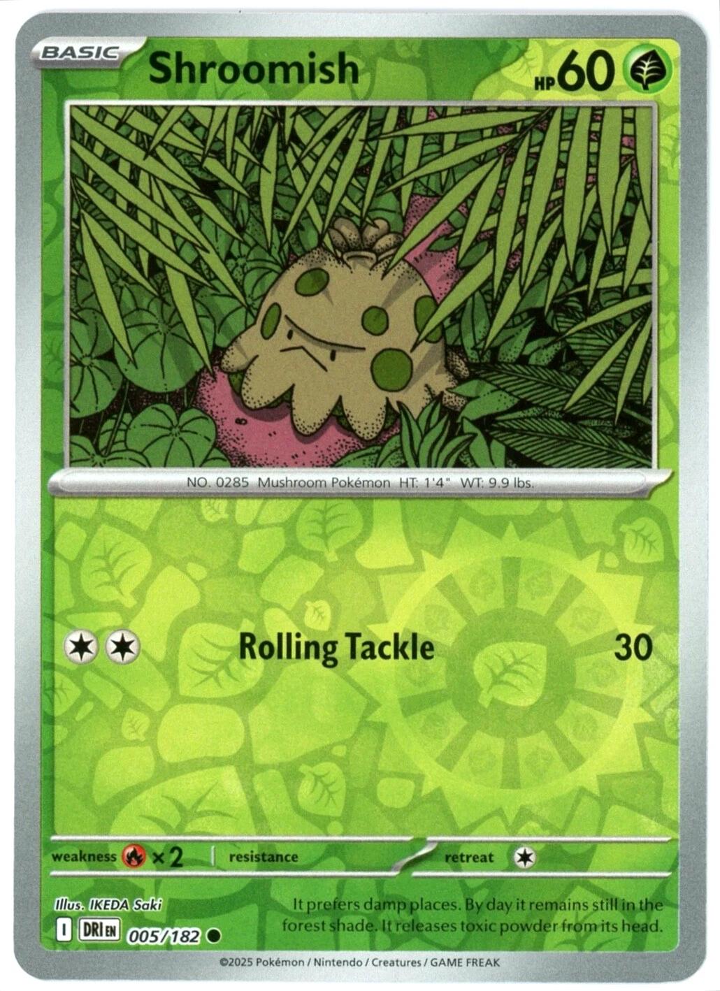 Shroomish [005/182] - SV10: Destined Rivals (DRI) - Reverse Holofoil