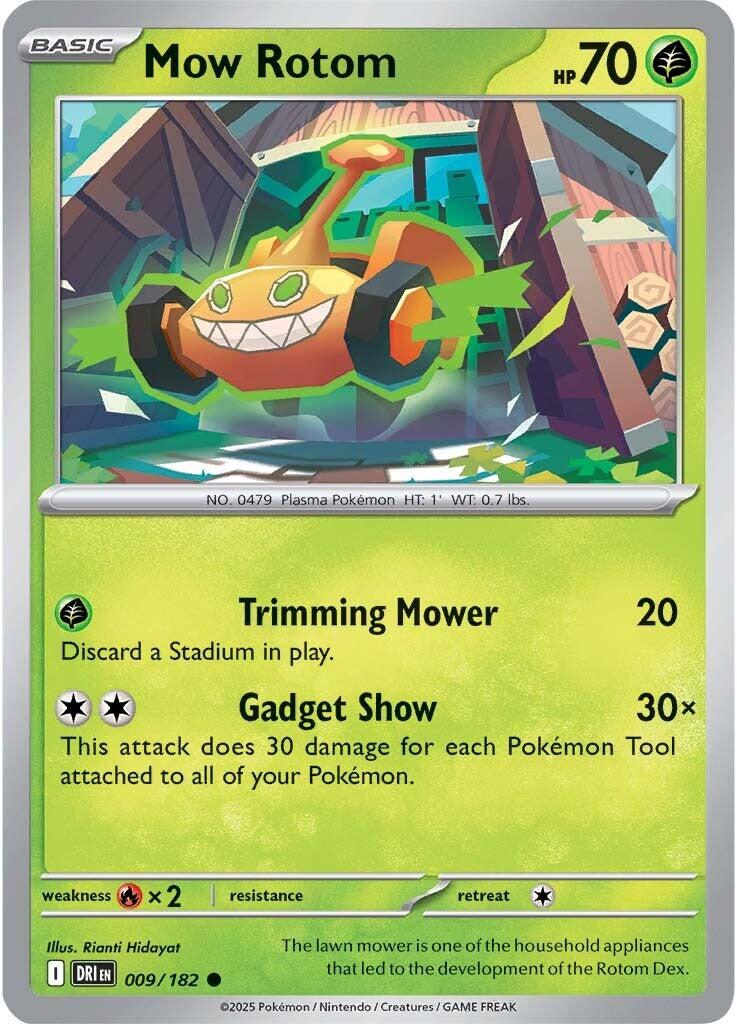 Mow Rotom [009/182] - SV10: Destined Rivals (DRI) - Reverse Holofoil