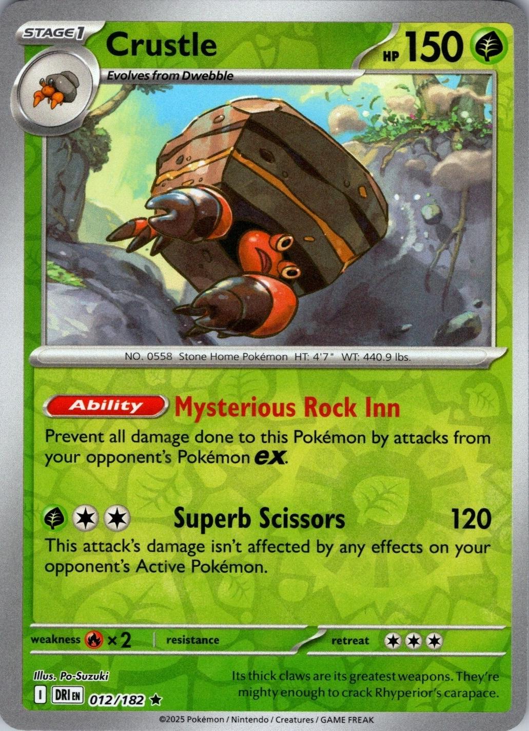 Crustle - 012/182 [012/182] - SV10: Destined Rivals (DRI) - Reverse Holofoil