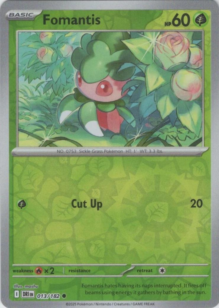 Fomantis [013/182] - SV10: Destined Rivals (DRI) - Reverse Holofoil
