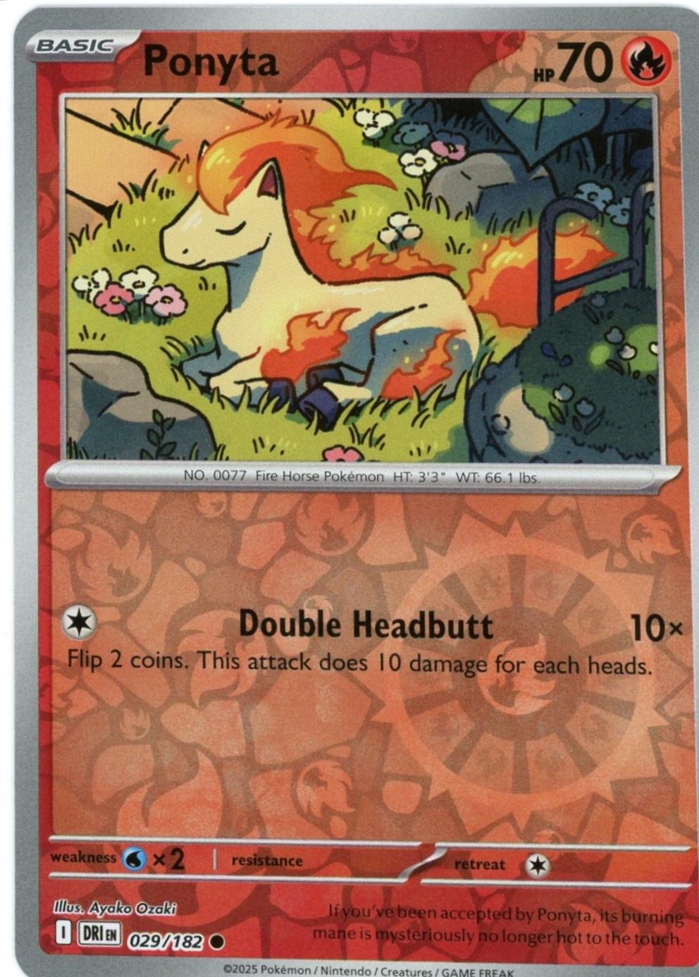 Ponyta [029/182] - SV10: Destined Rivals (DRI) - Reverse Holofoil