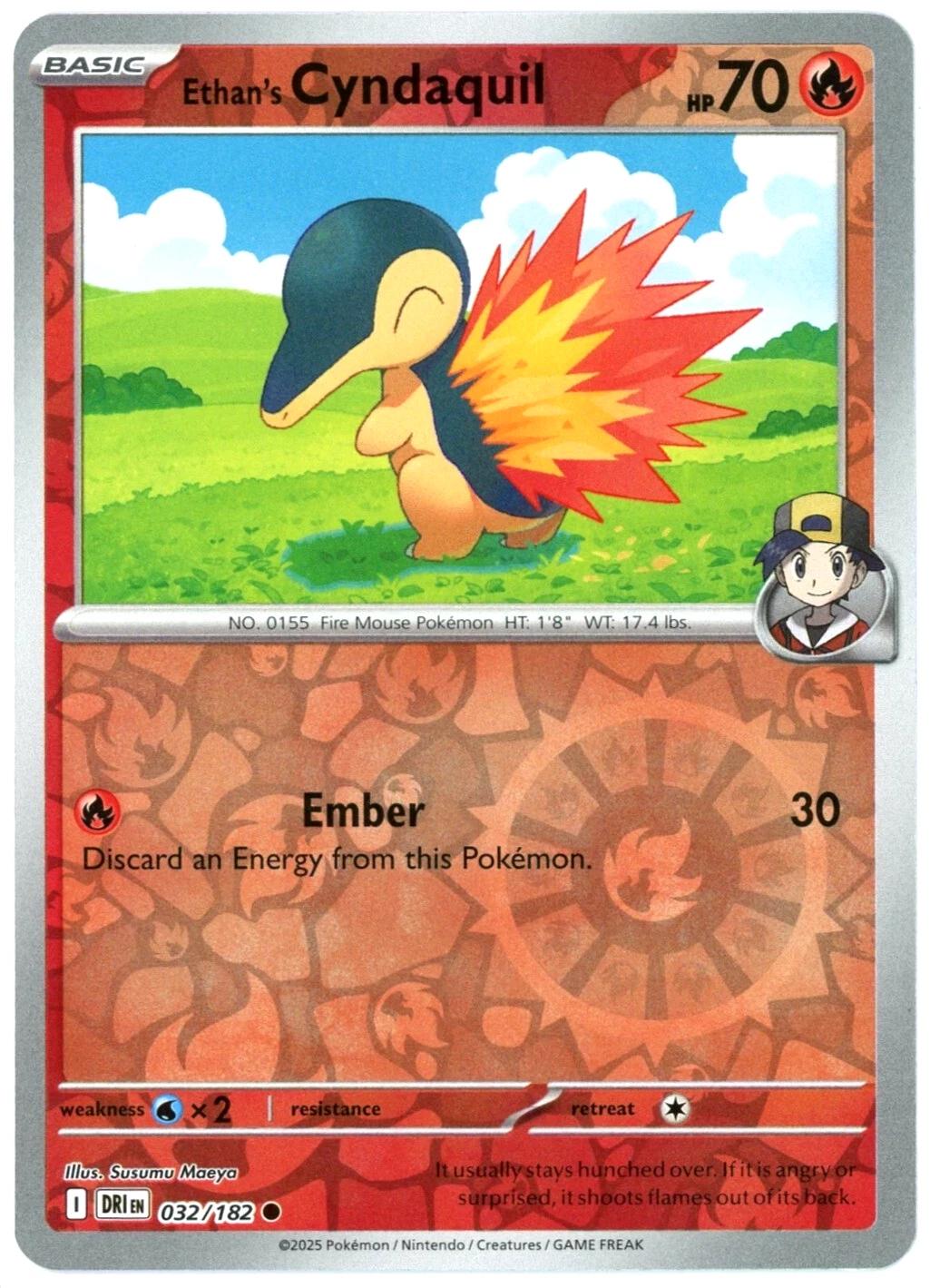 Ethan's Cyndaquil [032/182] - SV10: Destined Rivals (DRI) - Reverse Holofoil