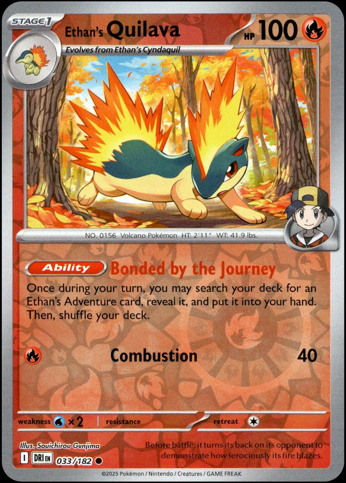 Ethan's Quilava [033/182] - SV10: Destined Rivals (DRI) - Reverse Holofoil