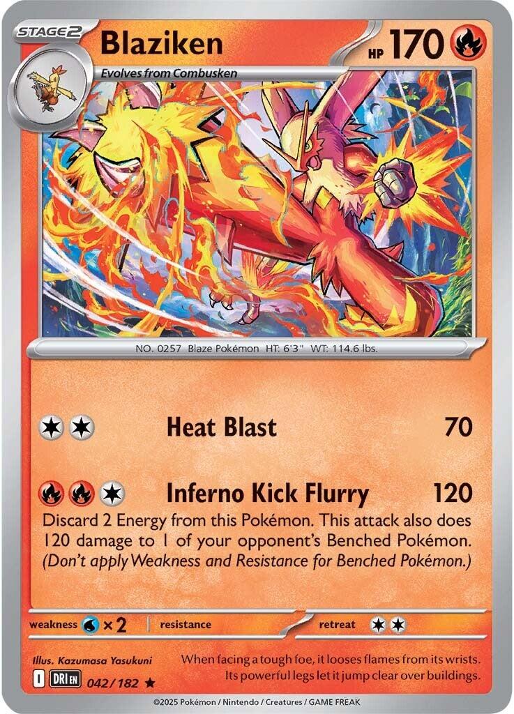 Blaziken - 042/182 [042/182] - SV10: Destined Rivals (DRI) - Reverse Holofoil