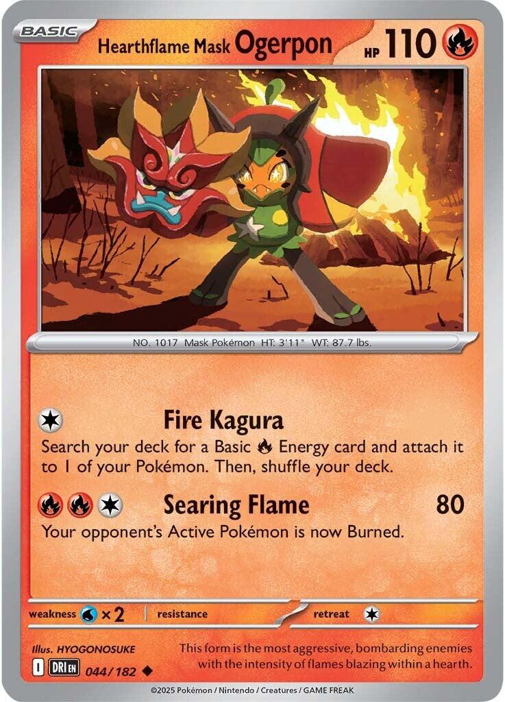 Hearthflame Mask Ogerpon [044/182] - SV10: Destined Rivals (DRI)