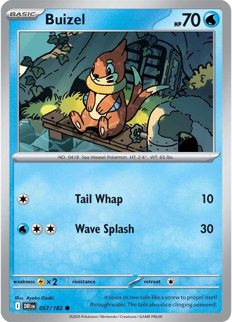 Buizel [057/182] - SV10: Destined Rivals (DRI) - Reverse Holofoil