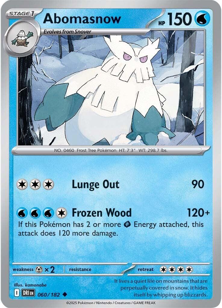 Abomasnow [060/182] - SV10: Destined Rivals (DRI) - Reverse Holofoil