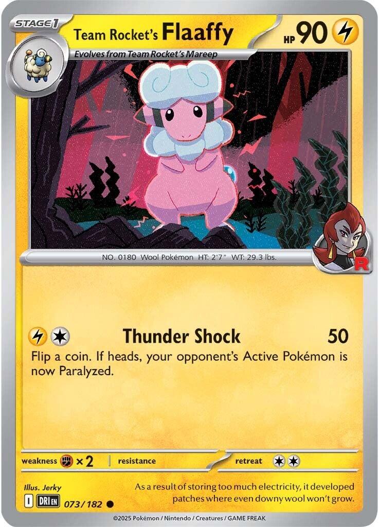 Team Rocket's Flaaffy [073/182] - SV10: Destined Rivals (DRI) - Reverse Holofoil