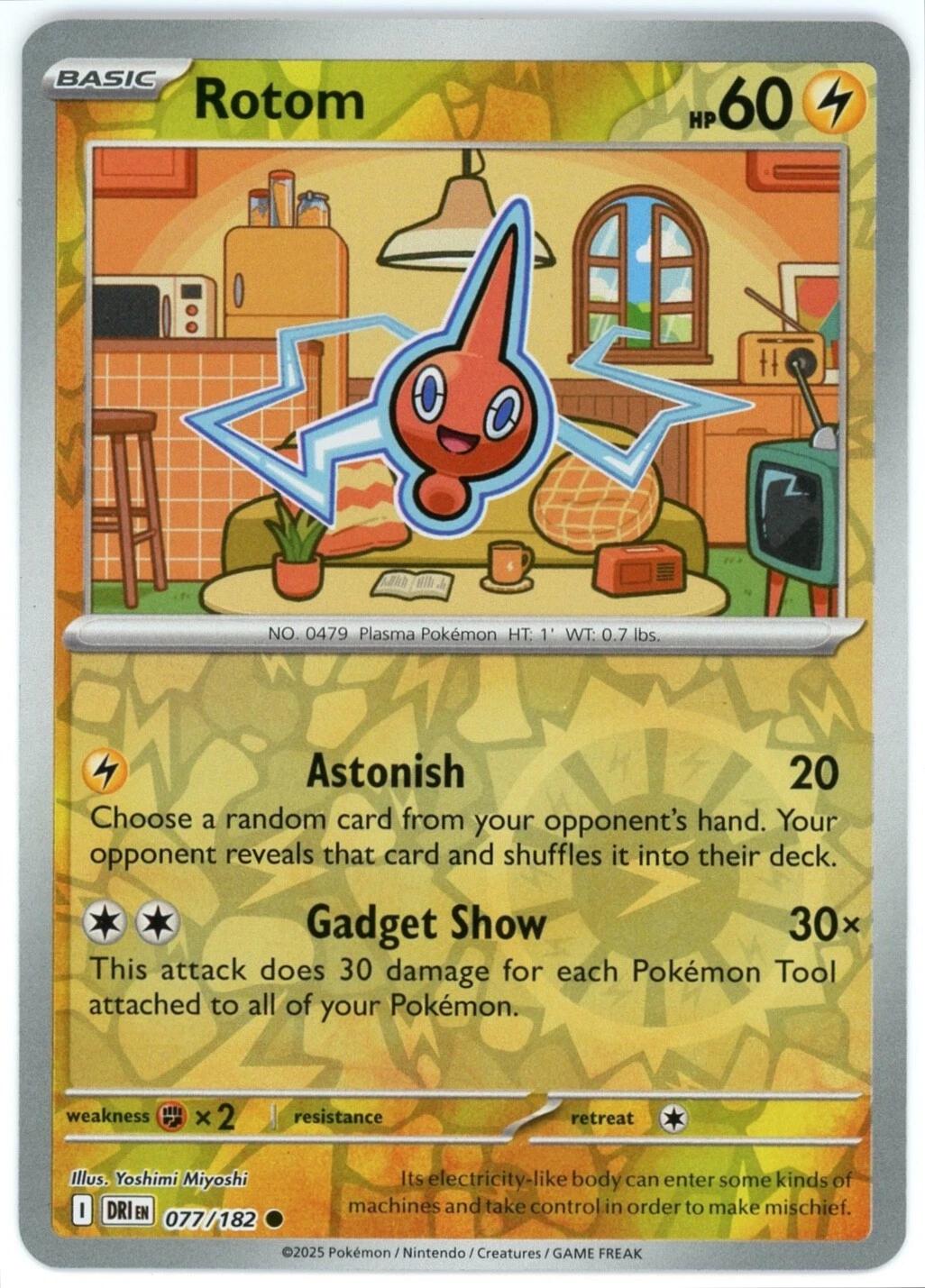 Rotom - 077/182 [077/182] - SV10: Destined Rivals (DRI) - Reverse Holofoil