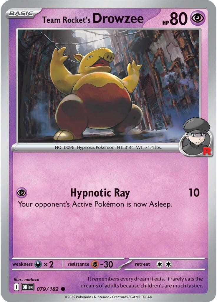 Team Rocket's Drowzee [079/182] - SV10: Destined Rivals (DRI)