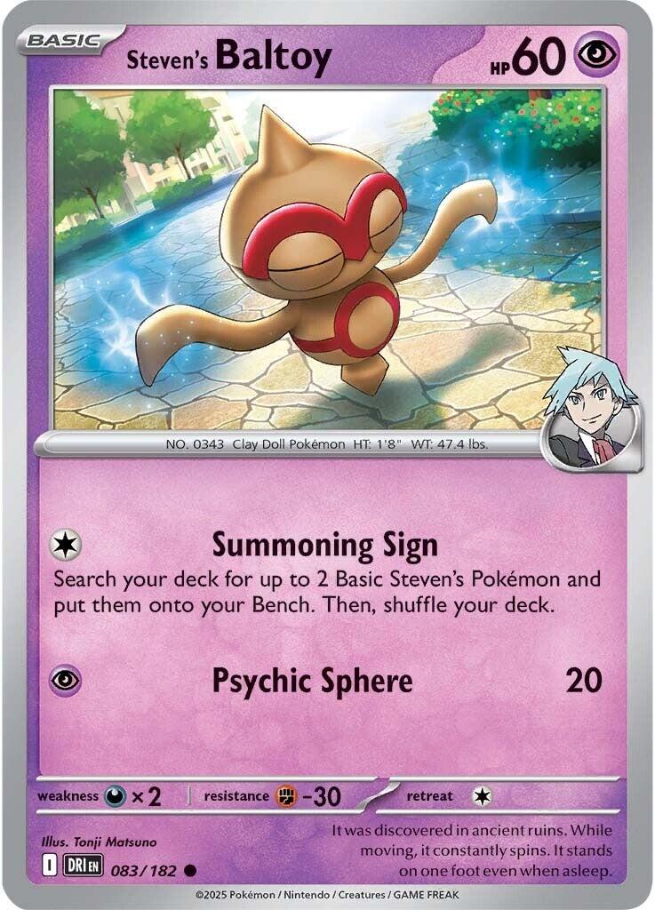 Steven's Baltoy [083/182] - SV10: Destined Rivals (DRI)