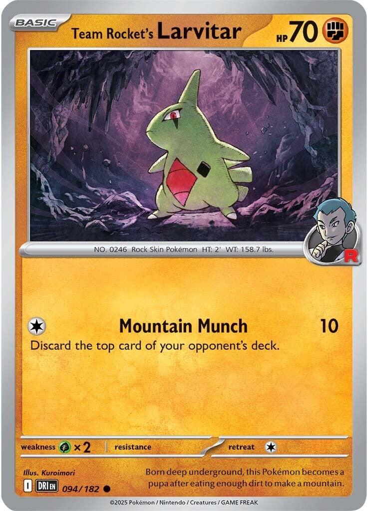 Team Rocket's Larvitar [094/182] - SV10: Destined Rivals (DRI)