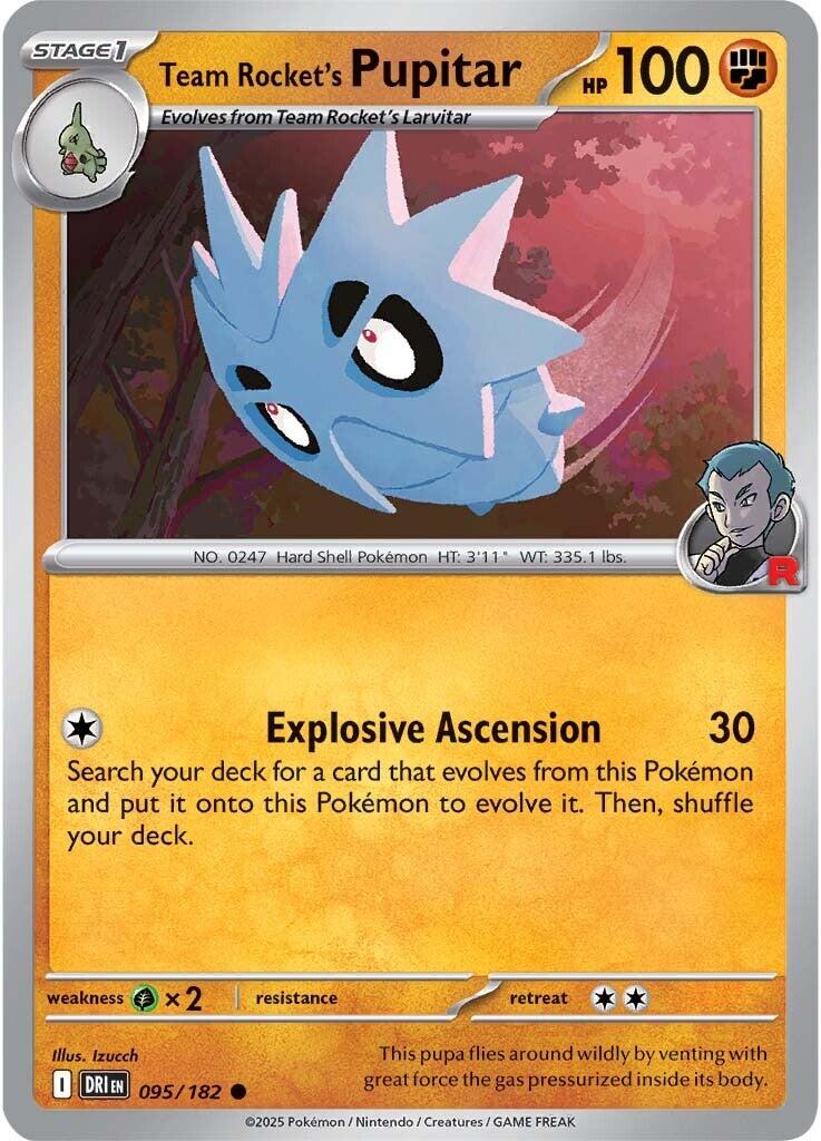 Team Rocket's Pupitar [095/182] - SV10: Destined Rivals (DRI)