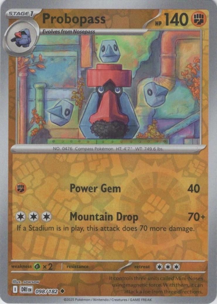 Probopass [098/182] - SV10: Destined Rivals (DRI) - Reverse Holofoil