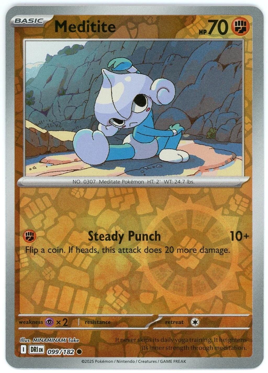 Meditite [099/182] - SV10: Destined Rivals (DRI) - Reverse Holofoil