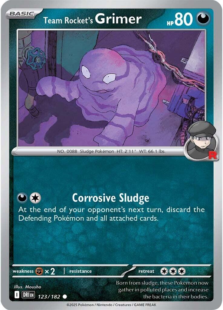 Team Rocket's Grimer [123/182] - SV10: Destined Rivals (DRI) - Reverse Holofoil